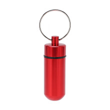 Waterdichte pillenflacon voor noodgevallen, draagbare pillenorganizer voor buitenactiviteiten, medicijnopslag, geanodiseerde aluminiumlegering van