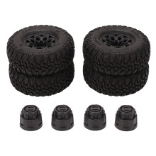 Hex Rc Tires, Short Course Truck Tire With Natural Rubber For Unmatched Grip And Durability, Perfect For Traxxas And Hsp Rc Cars, 4Pcs Set Of 1.9In 10