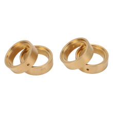 4 Stück Goldene Messing RC Gegengewichtswheelring für FMS FCX24 1/24 Kletterauto