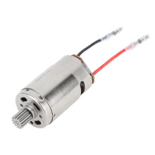 Balayette de carbone 390 pour moteur RC 1/16, 7,4V, argentée