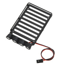 Baca de techo RC con 4 LEDs AxialSCX241/24 negro 108x67mm