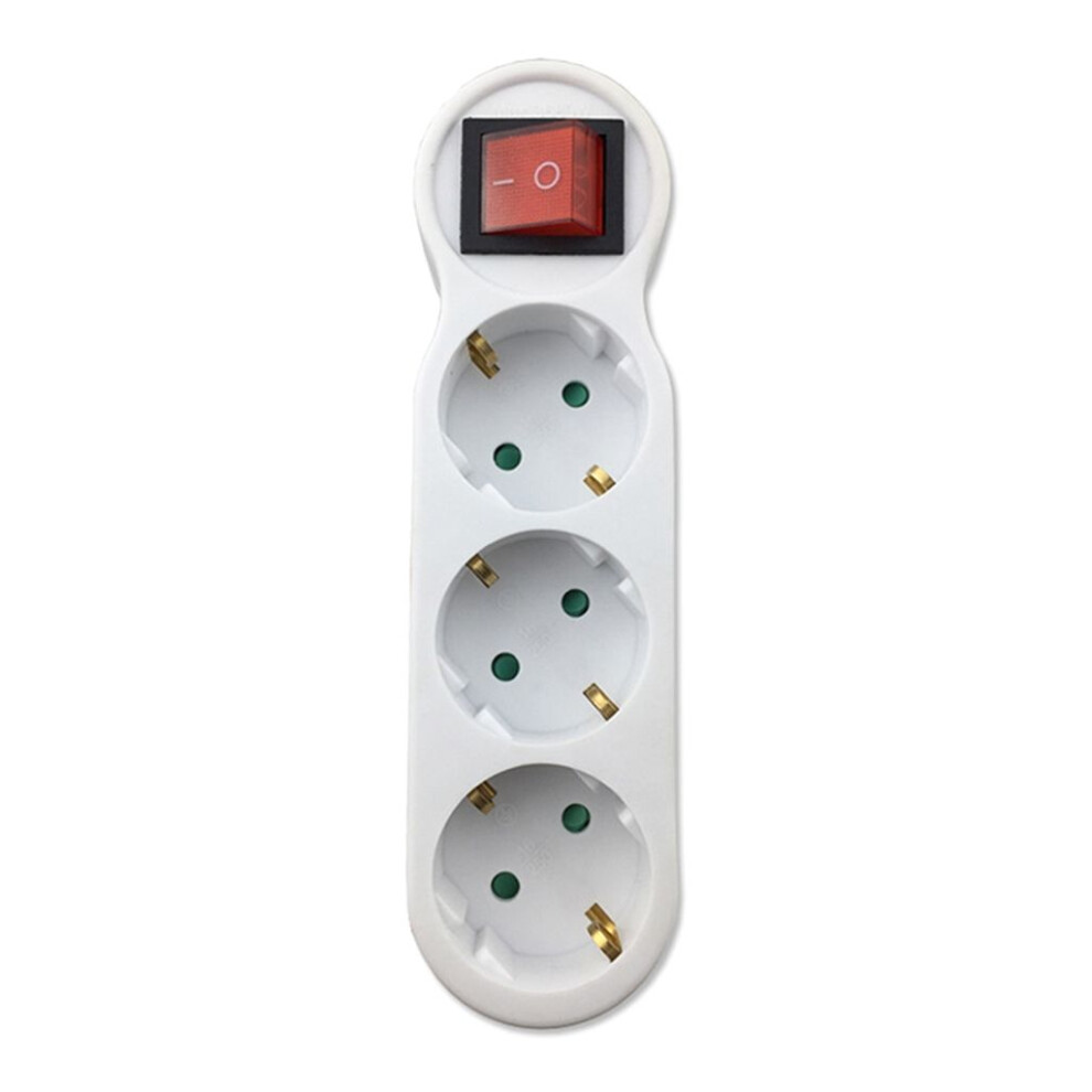 Effortless Charging For Your Smart Devices, Simultaneous Charging With 3 Eu Outlets And On Off Switch 9358999358437