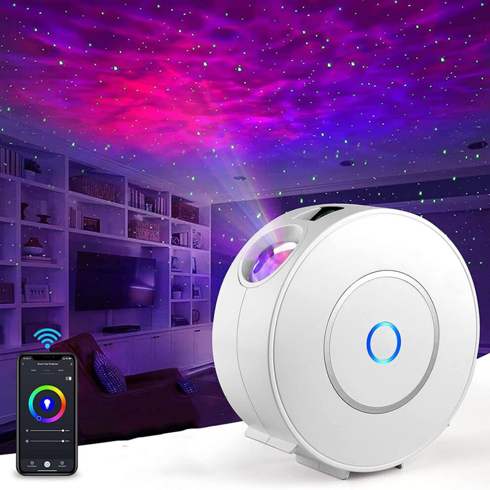 Led Starry Sky Projector, Smart Galaxy Projector With Multi-Color Nebula Clouds, Creates A Relaxing Atmosphere For Kids & Adults, App & Voice Light 9340258559020
