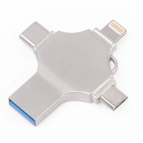 Ασφαλές Stick Διαχείρισης Δεδομένων, Μονάδα Flash USB 32GB 4 σε 1 με Κρυπτογράφηση