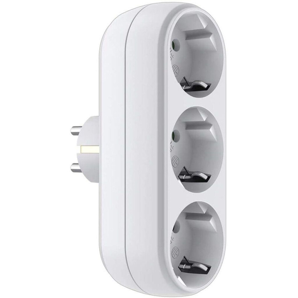 Innovative Power Strip With Ac Outlets, Featuring An On/Off Switch, Extended Reach For Versatile Use In Any Room, Fire-Retardant Abs Material, And 9340258558887