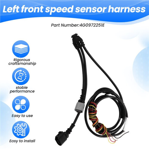 For  A6 C7 Front Left Speed Sensor Wiring Harness 4G0972251E 4G0 972 251 E 4G0972251 E 1
