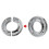2inch Steering Column Floor Mount, Polished Steering Column Floor Mount Round for  SBC BBC 350 Engine 6