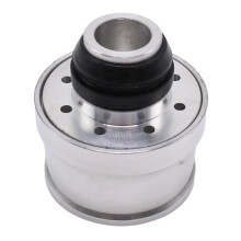 Car Breathing Aluminum Valve Cover Breather Cap Push-in 1Inch Neck Milled for Chevy Mopar -Milled Top