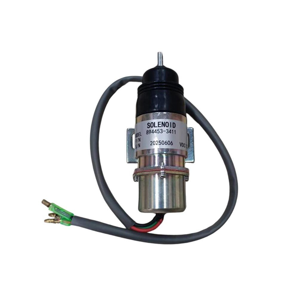 Mv1-58 894453-3411 12V Excavator Shut Off Solenoid Flameout Solenoid Valve For Engine Kobelco 6031029090349
