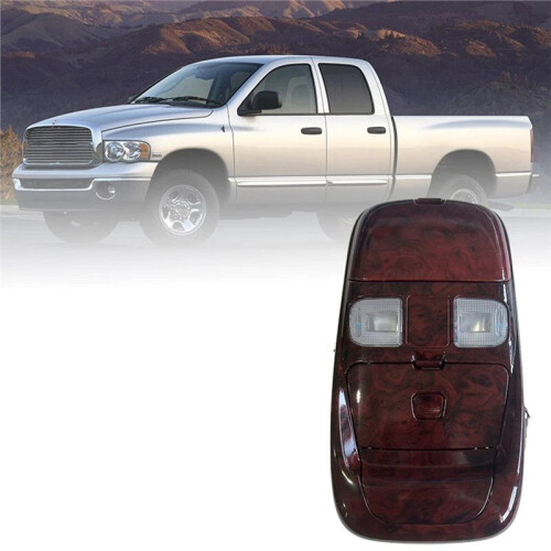 Front LED Overhead Console Dome Light Storage 55350657 55350655 for  Ram 1500 2500 1998-2001 Ceiling Reading Light 2