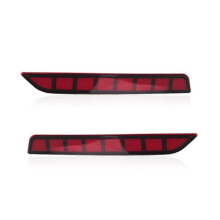 Rear Bumper Reflectors Light for Chevy Suburban Tahoe Yukon 2021-2024 Sequential Turn Signal Lamp Brake Light
