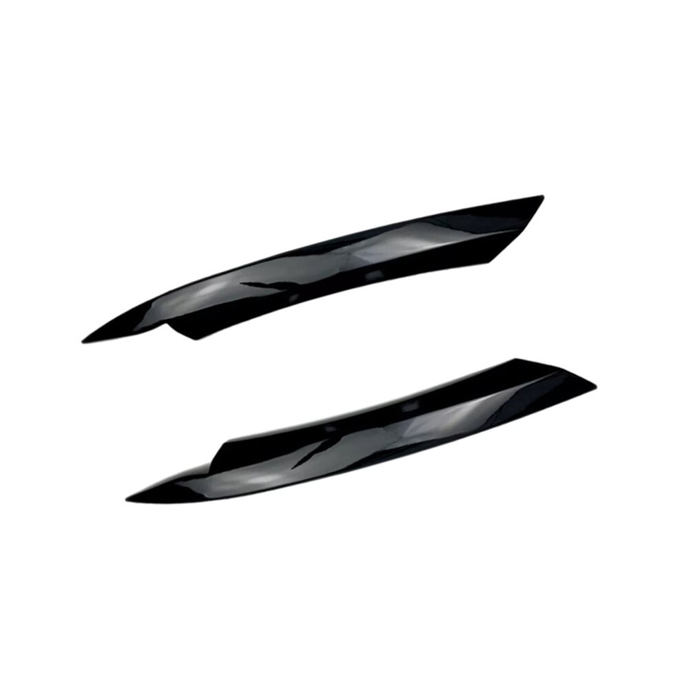 Car Glossy Headlight Eyebrow Eyelid Cover Decorative Trim For B7 2010 2011 2012 2013 2014 Black 6031592404796