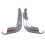Rear Bumper  Chrome Accent Fit for  Tri Glide Ultra Classic FLHTCUTG 4