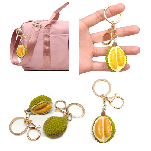 Porte-clés élégant avec pendentif en forme de fruit-Jaune 2