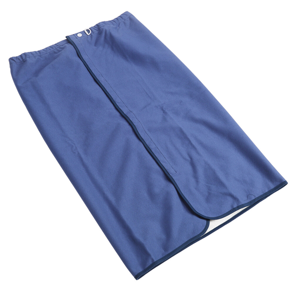 Dark/Blue Cotton Urine Skirt Wearable Diaper Pad For Adults & Children L