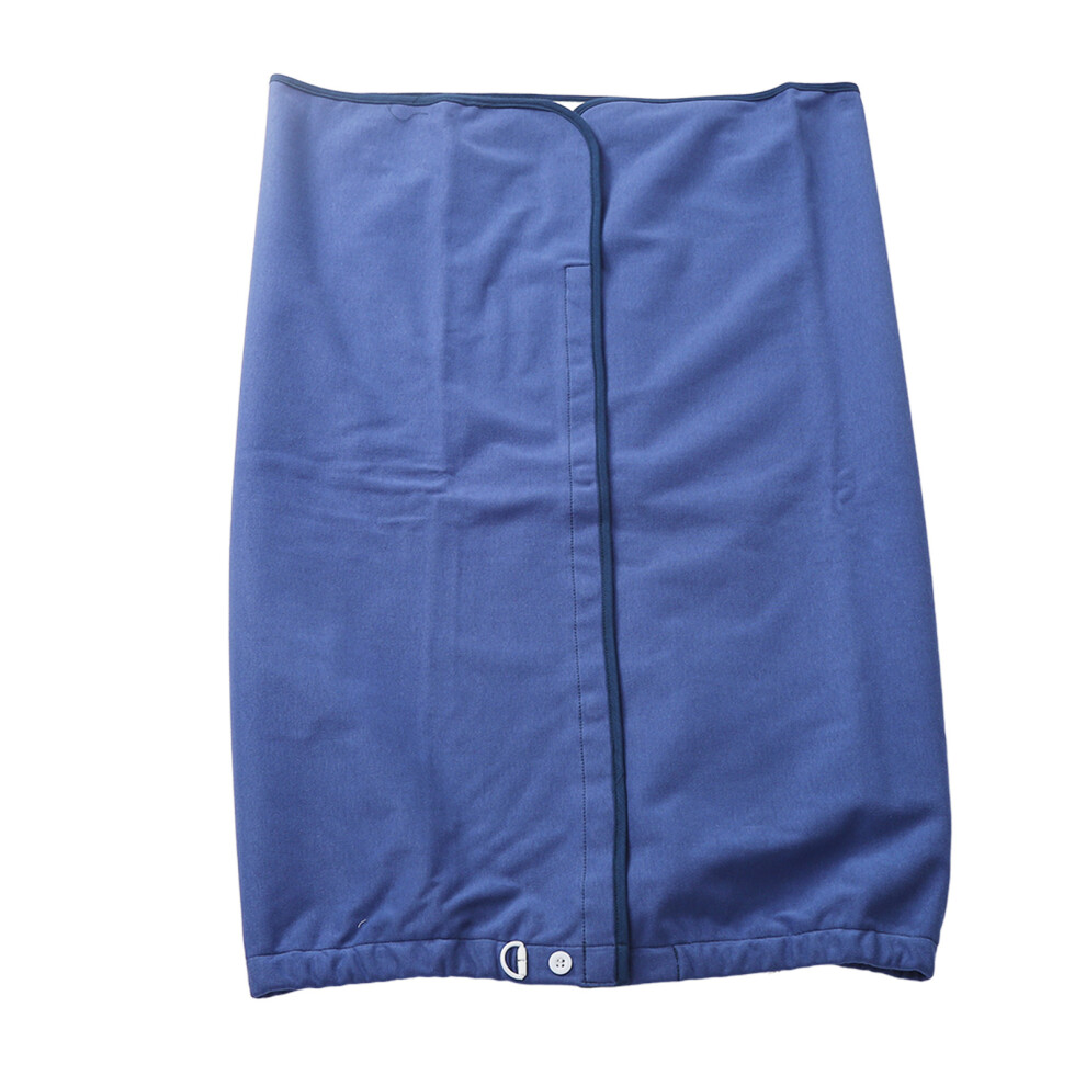 Dark/Blue Xl Cotton & Pvc Urine Skirt Wearable Diaper Pad For Adults & Children