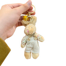 Schattige knuffelbeer pluche sleutelhanger handtas- konijnenman