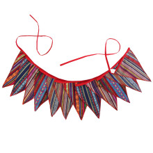 Gypsy Design National Style Pennant, Vibrant Outdoor Decoration For Camping And Party Supplies, Hanging Flag With Ethnic Patterns