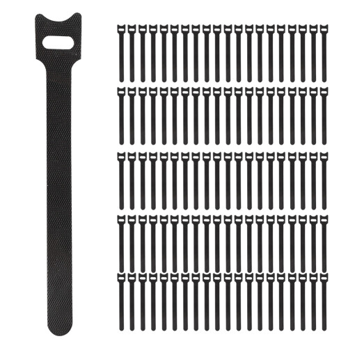 Versatile Usage Cable Organizer, 100Pcs Reusable Polyester Fabric Adjustable Cord Straps For Data And Headphone Cables, Hook And Loop Material Self-Gr