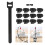 Versatile Usage Cable Organizer, 100Pcs Reusable Polyester Fabric Adjustable Cord Straps For Data And Headphone Cables, Hook And Loop Material Self-Gr 8
