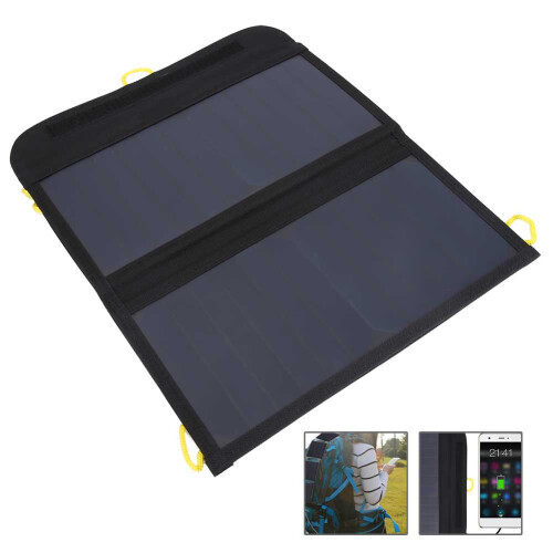 Foldable Monocrystalline Solar Panel, Portable Solar Panel Charger, High Efficiency Panel, Adjustable Kickstand, Waterproof, Smart Ic Chip Technology, 1
