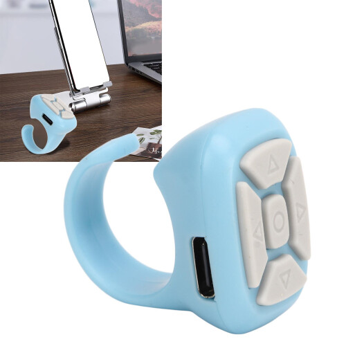 Rechargeable Smart Scrolling Ring, Bluetooth Remote Control with Ergonomic Design, Easy Operation for Seamless Video Control and E-book Page Turning ( 1