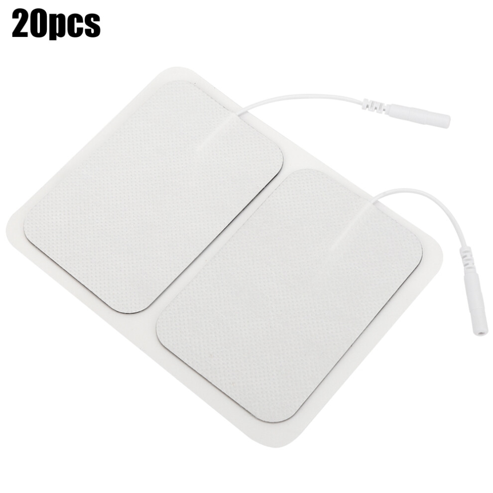Large Electrode Pads, Medical-Grade Conductive Gel For Optimal TENS Unit Conductivity, Universal TENS Unit Compatibility Reusable Electrodes With 2mm