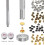 Assorted Leather Rivets Kit, Wide Application Double Cap Rivets With Easy-to-use Setting Tool Kit, For Repair And Creative Crafting 3