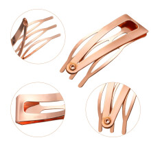 Moderigtigt hårtilbehør, korrekt størrelse for nem håndtering, mange anvendelsesmuligheder for din livsstil (Rose Gold)
