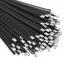 Bridas de acero inoxidable de alta resistencia, bridas autoblocantes para vehículos y maquinaria, sujetadores multiusos de acero inoxidable 304 con