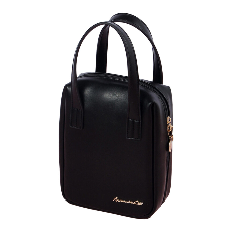 Black Stylish And Spacious Cosmetic Organizer Makeup Bag Travel