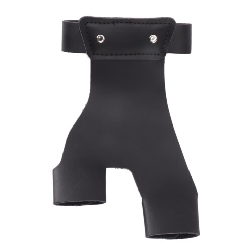 Archery Hand Guard Protector Artificial Leather Adjustable Black for Archers 1