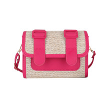 Classical Retro Small Shoulder Bag Underarm Pouch for-Pink