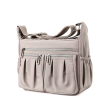 Sac à bandoulière élégant et organisé avec plusieurs-Blanc