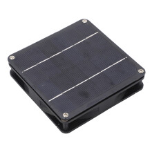 20W Solar Panel Fan Kit - Monocrystalline Outdoor Exhaust Vent Black