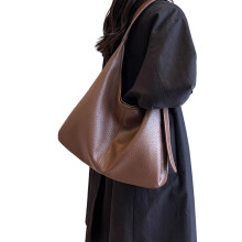 Sac à bandoulière en PU à la mode, sacs sous les bras,-Café