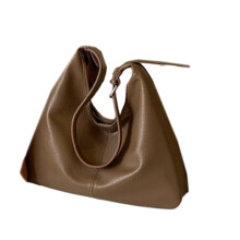 Chic PU sous les bras sac cartable sacs à bandoulière sac à -Kaki