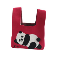 Sac fourre-tout polyvalent, sac tricoté avec bracelet à la-Rouge