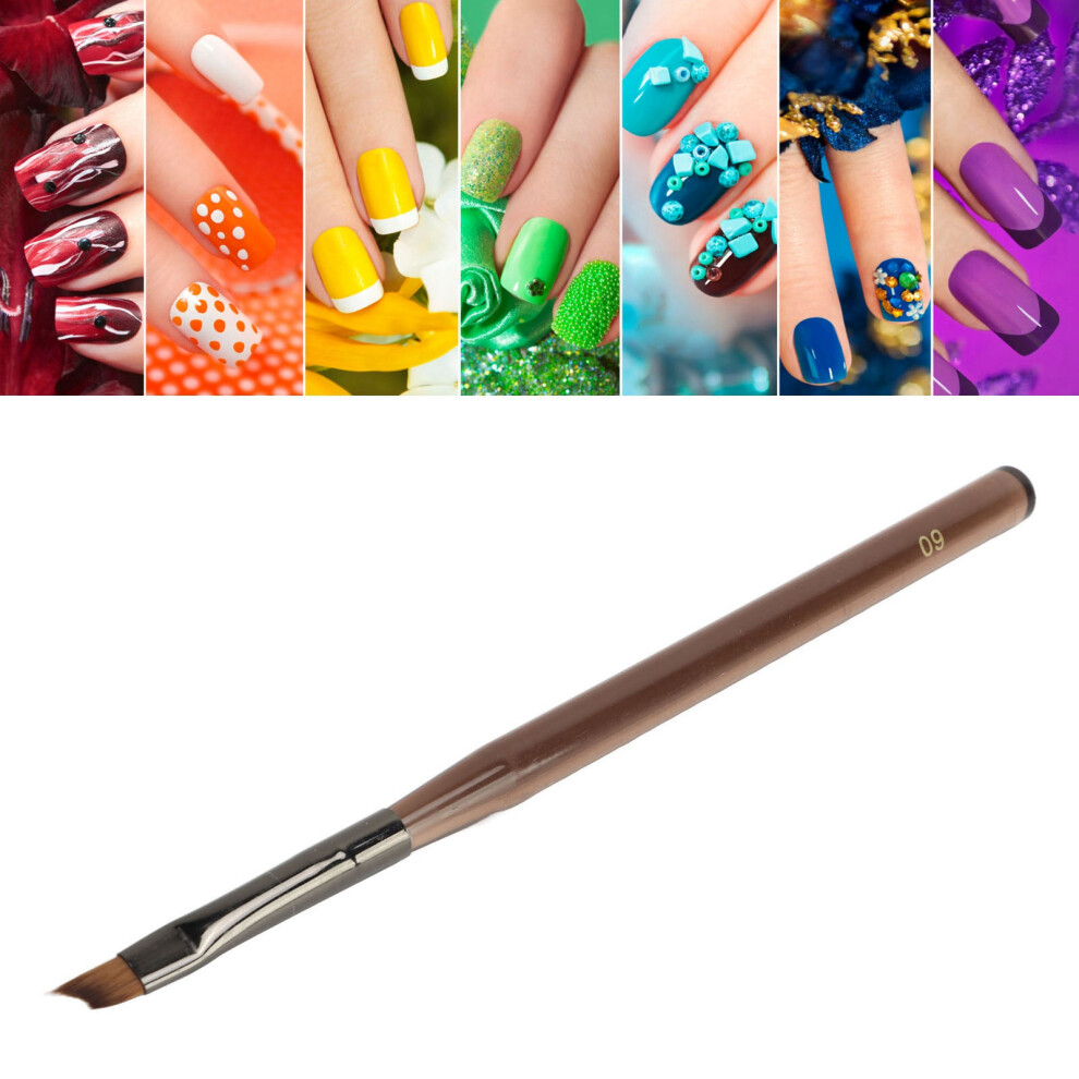 Gel & UV Nail Art Brush Nylon for Sculpting | Manicure Tool 09 Oblique