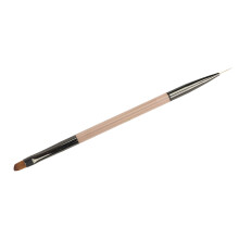 Nail Art Pinsel Doppelkopf Malpinsel Transparent Braun Nail Liner für Maniküre