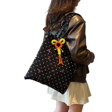 Sac fourre-tout élégant pour femmes, sacs à bandoulière de-Noir