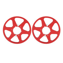 Lege bandspoel voor bandrecorders, 10 inch aluminium opwikkelrol met 6 gaten, NAB-flens, minder lawaai, meer duurzaamheid, universele vervanging voor