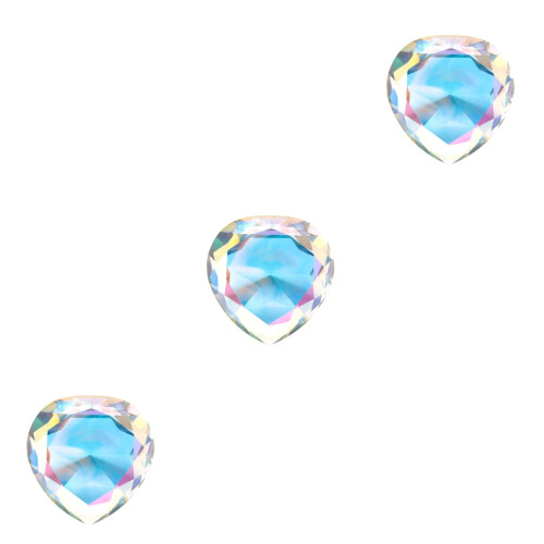 3Stk Transparent Nagelstudio Deko Künstliche Herzförmige 1