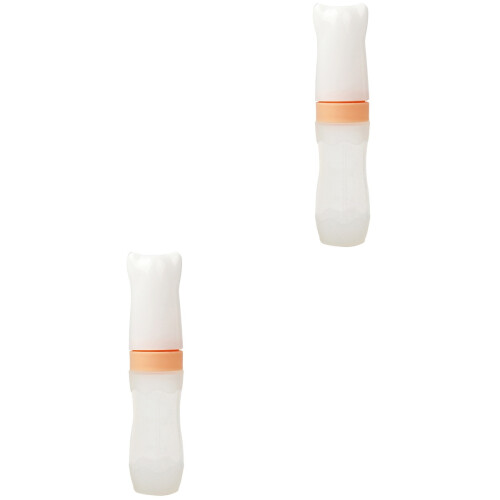 2Stk Baby Fütterflasche Mit Silikon Reisbrei Pink 2