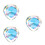 3Stk Transparent Nagelstudio Deko Künstliche Herzförmige 7