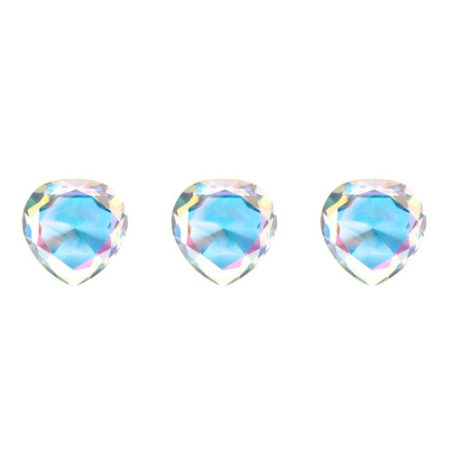 3Stk Transparent Nagelstudio Deko Künstliche Herzförmige 2
