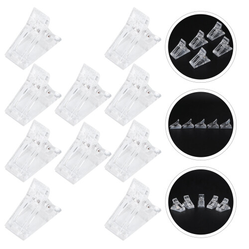 50Pièces Clips Transparent Pour Usage Pro Et Personnel 2