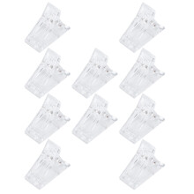 50Szt Plastikowe Manicure Fixacja Paznokci Przezroczyste