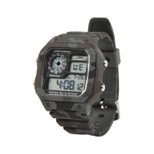 Modische Outdoor-Sport-Digitaleuhr Wasserdicht Camouflage Grau Chronograph