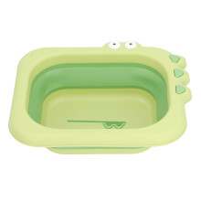 Reinige-spülen Baby-Badewanne Faltbar Tragbar Säugling Kleinkind Wasch Grün 31x26cm